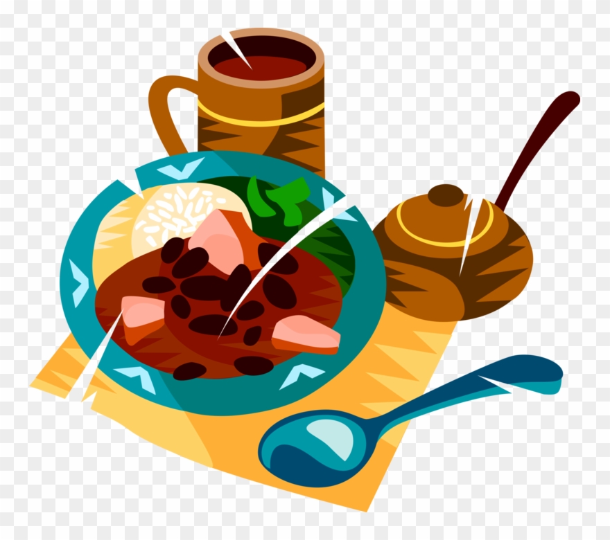 Blue Jelly Bean Clip Art At Clker - Feijoada Clipart - Png Download