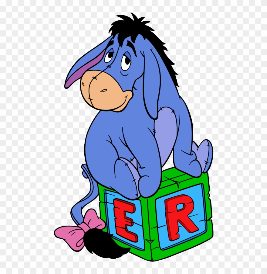 Cartoon Eeyore Clipart - Winnie The Pooh E Eyore - Png Download