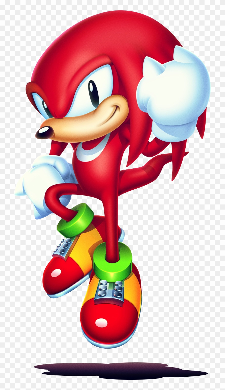 Classic Knuckles The Echidna Heroes Wiki Fandom - Sonic Mania Knuckles Clipart