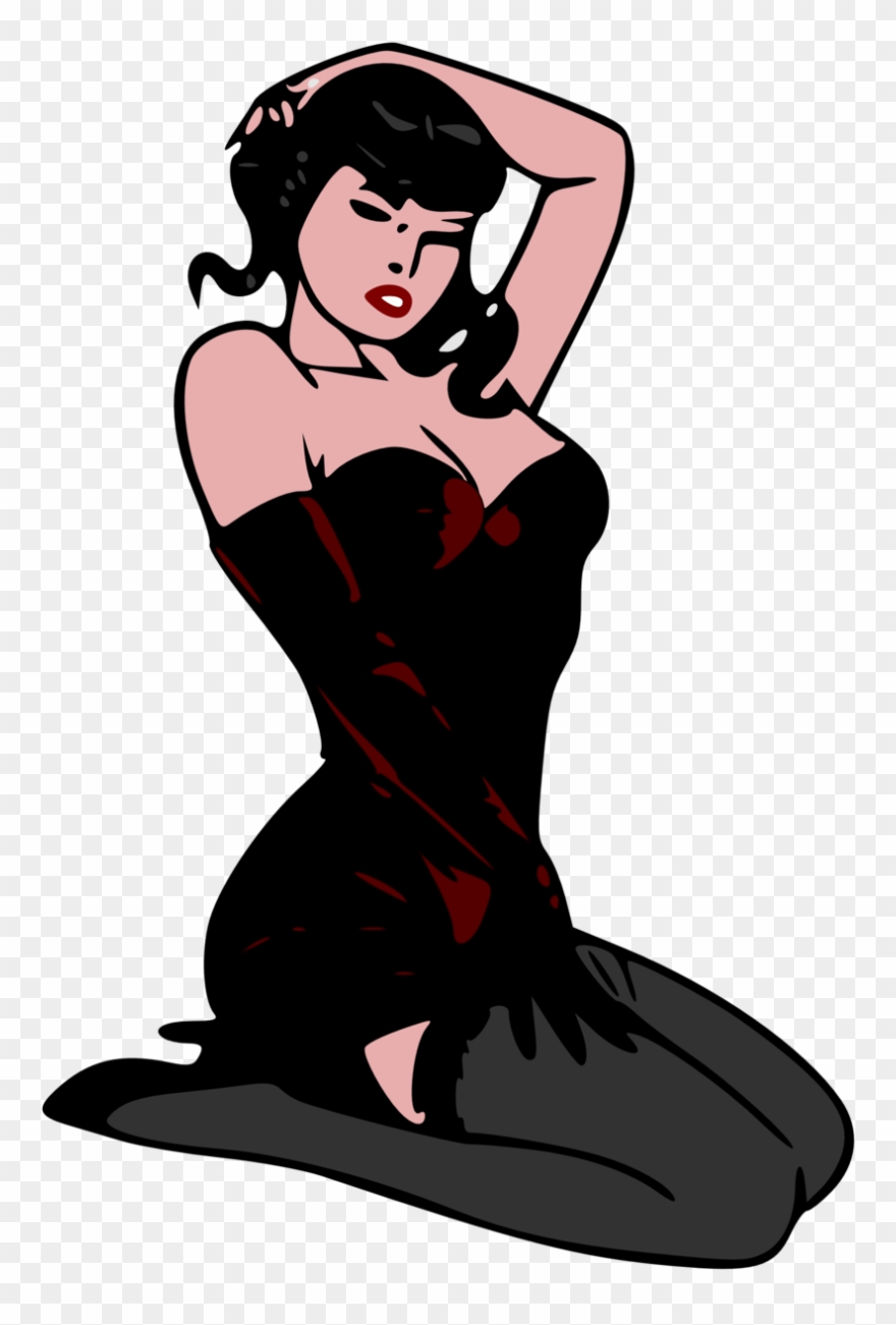 Pin-up Red - Transparent Pin Up Doll Clipart