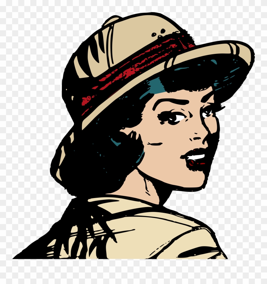 Girls Basketball Cartoon 29, Buy Clip Art - Safari Girl - Png Download