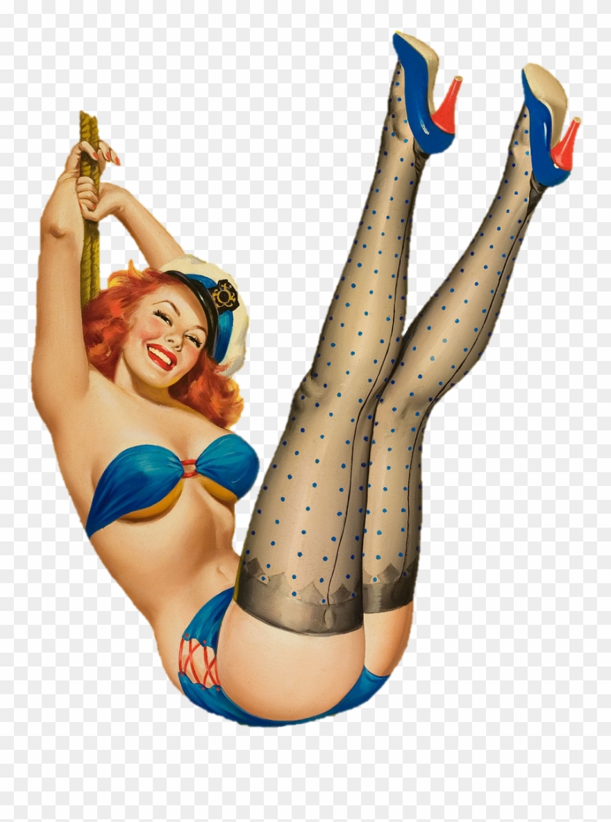 Para Sublimar - Transparent Pin Up Girl Clipart