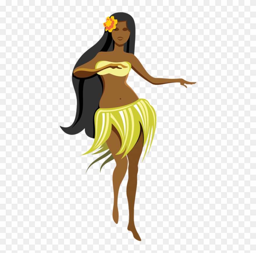 Dancer Clipart Luau - Dancing Hawaiian Girls Png Transparent Png