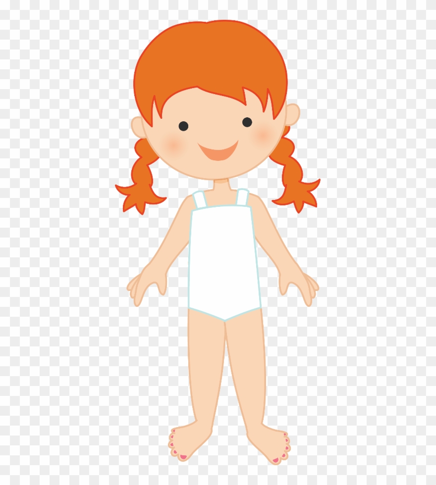Felt Dolls, Paper Dolls, Girl Clipart, Dress Up Dolls, - Girl Paper Doll Clipart - Png Download