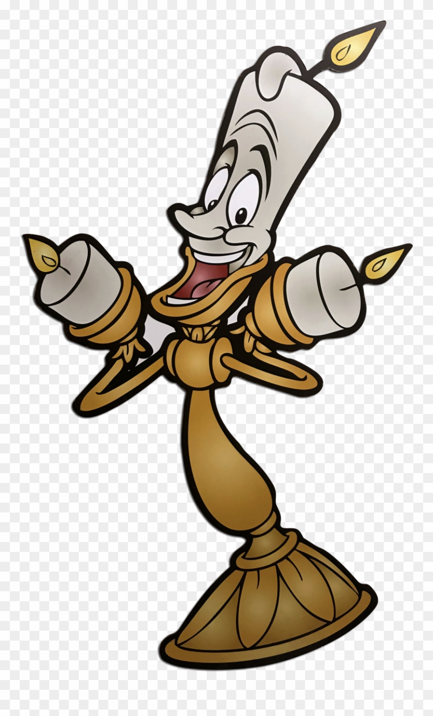 Beauty Amp The Beast Lumiere Standee Platinum Prop - Beauty And The Beast Lumiere Clipart