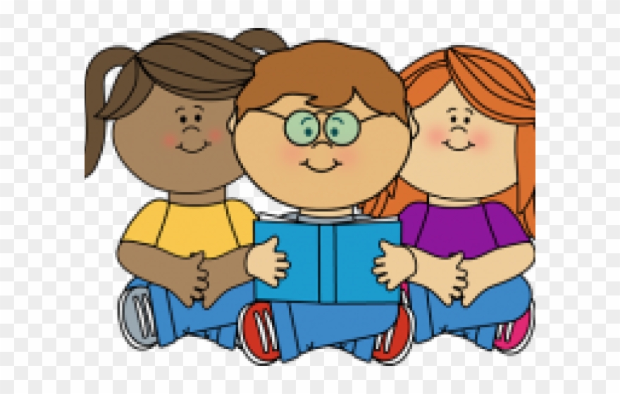 Kids Reading Clipart - Reading Corner Clip Art - Png Download