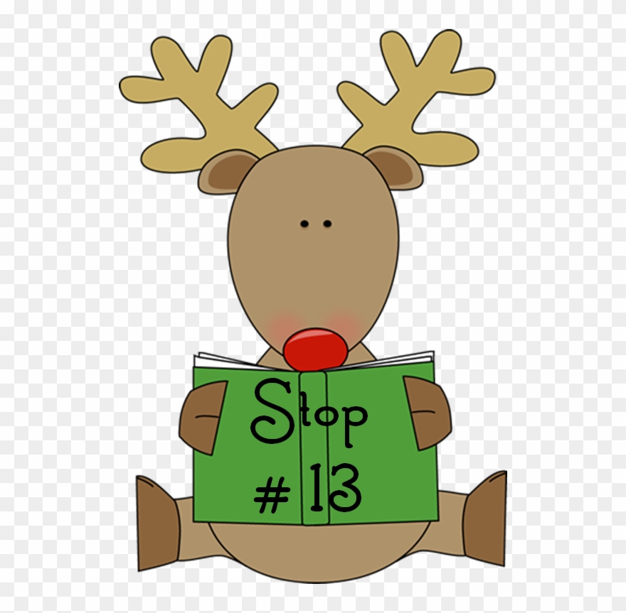 At Each Blog Stop, You Will Be Gathering Reading Gifts - Reindeer Clipart - Png Download