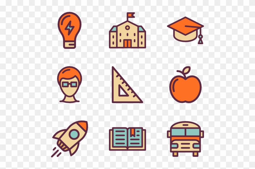 Icons Free Education Pack Svg Free Stock - Breakfast Clipart