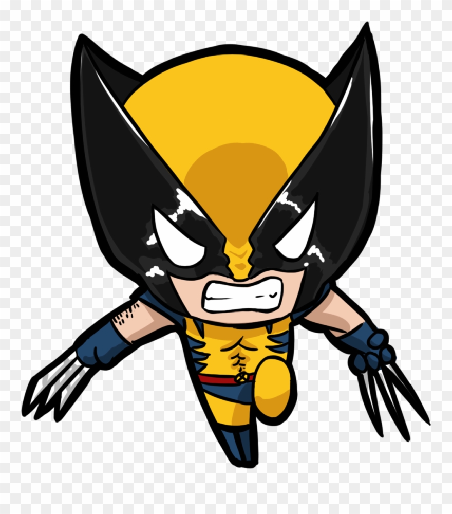 Picture Transparent Library Claw Drawing Wolverine - Wolverine Chibi Clipart