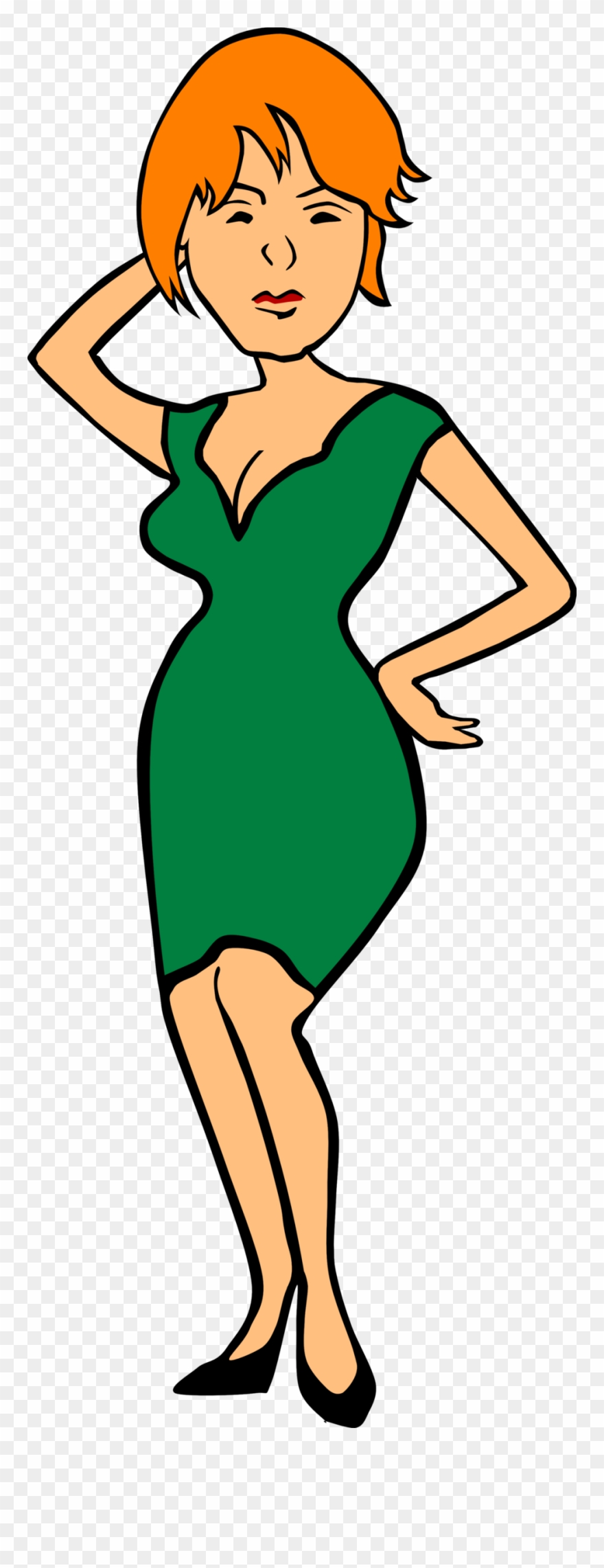 Model Man And Woman Clipart - Woman Clip Art - Png Download