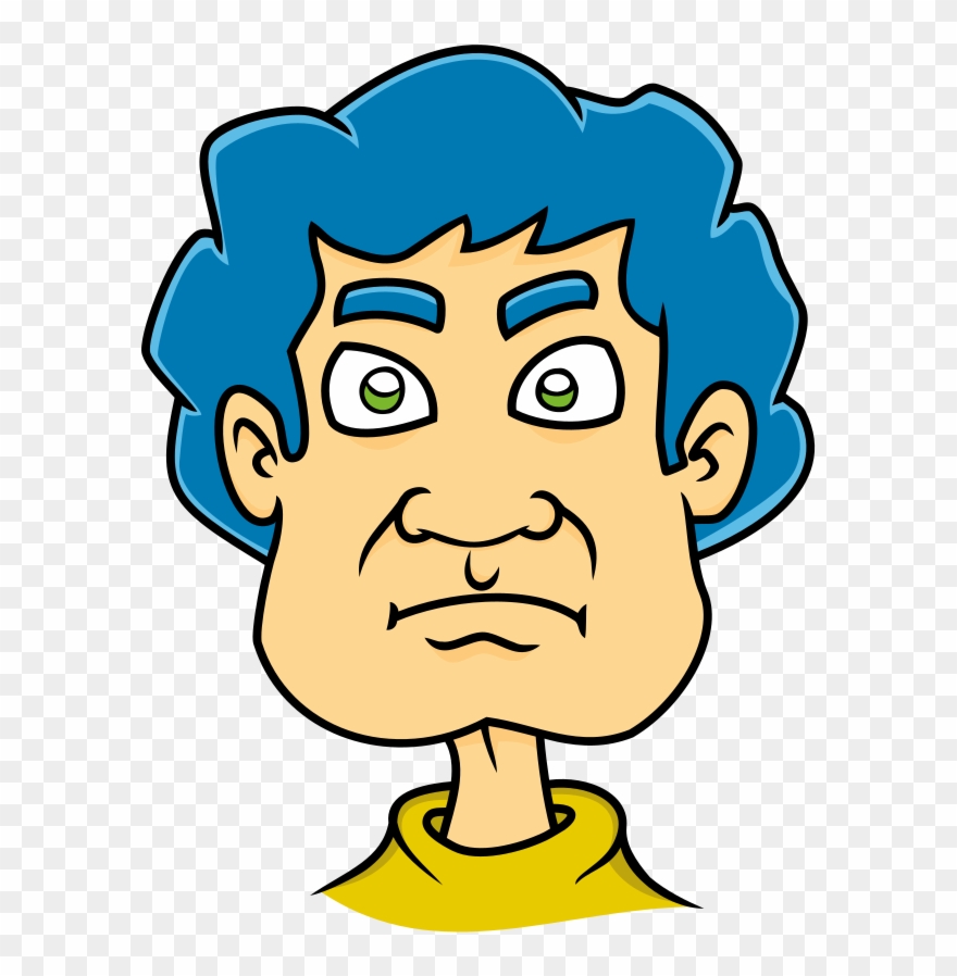 Blue Hair Computer Icons Blond - Man With Blue Hair Clipart - Png Download