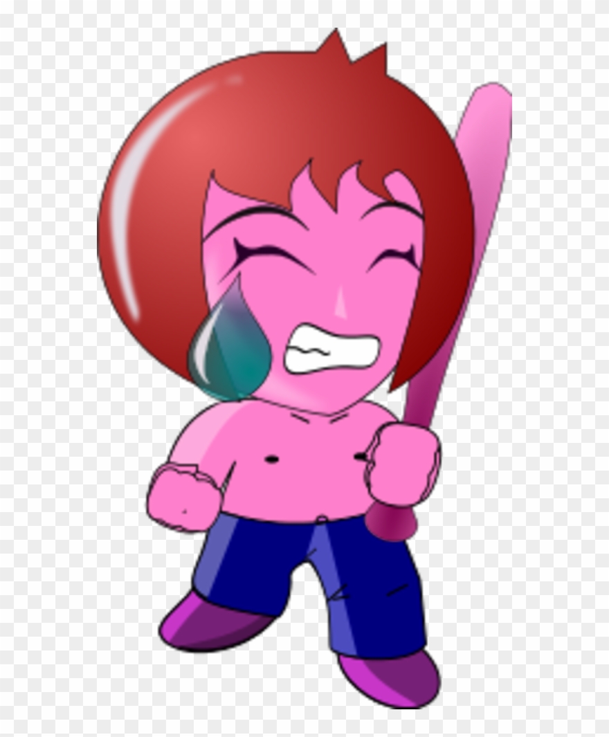Girl Crying Mad Chibi Cartoon Comic - Clip Art - Png Download