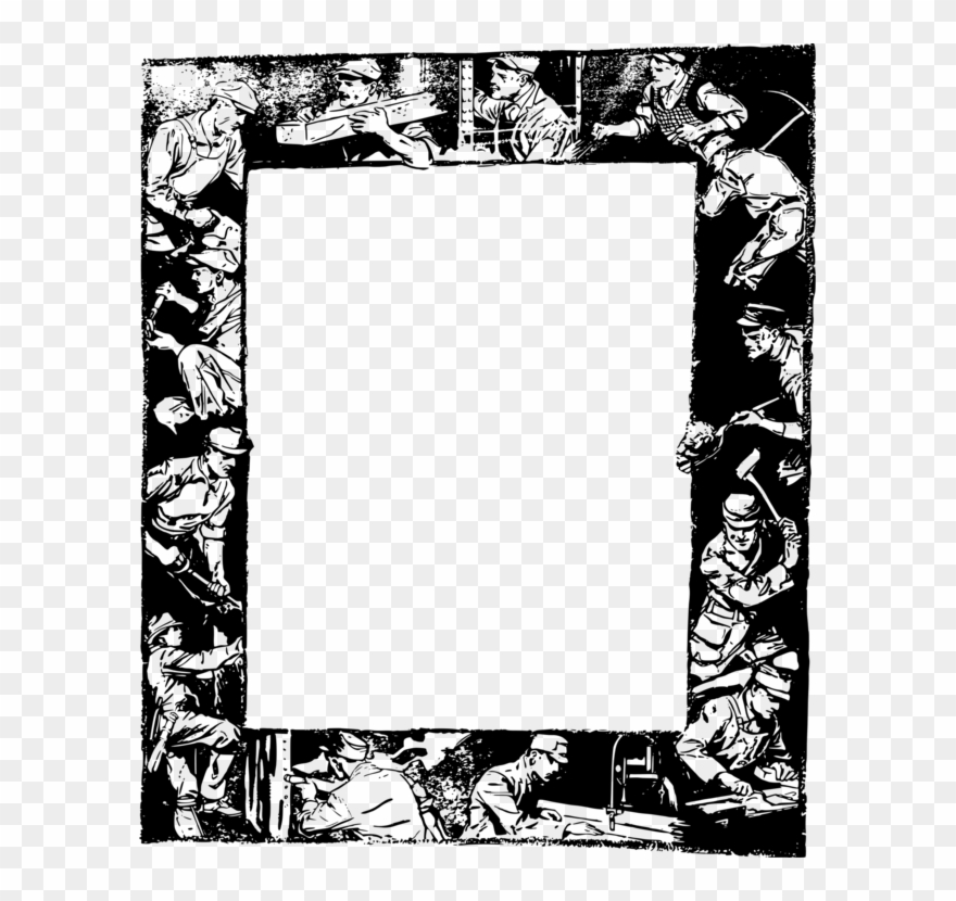 Picture Frames Computer Icons Black And White Visual - Marcos De Hombres En Png Clipart