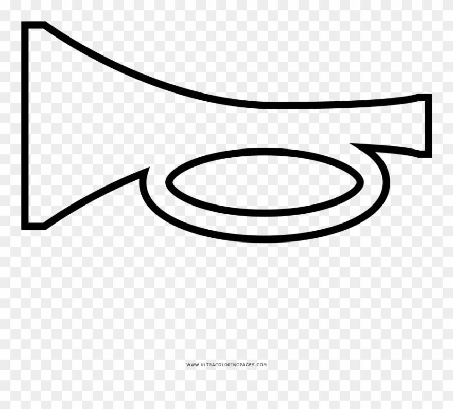 Horn Coloring Page Clipart