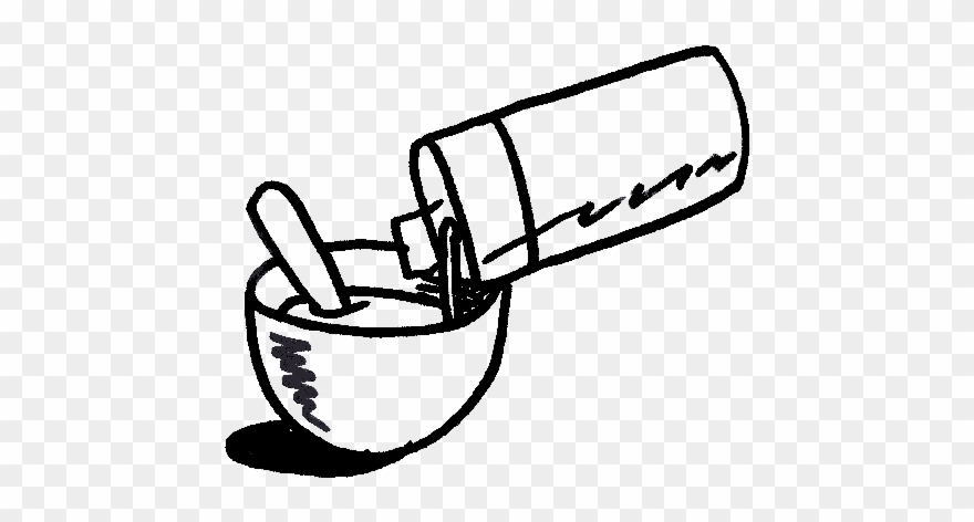 Add Shampoo - Line Art Clipart