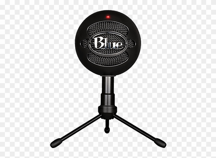 Blue Yeti Microphone Png Transparent Background - Blue Snowball Ice Black Clipart