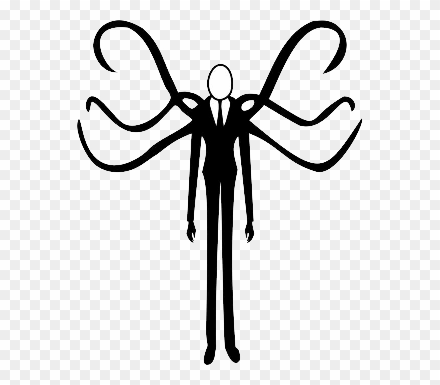 Slender Man Clipart - Png Download