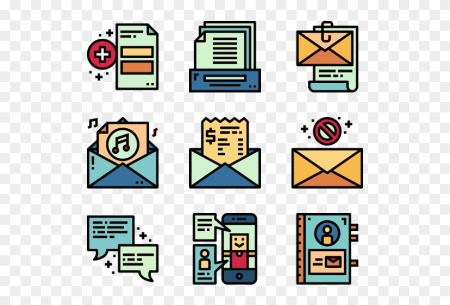 Email - Machinery Icons Clipart