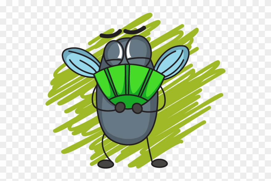 Cute Mosquito Sticker - Cartoon Mosqitos Clipart