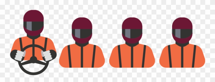 Atv Tour Driver & Passenger - Illustration Clipart