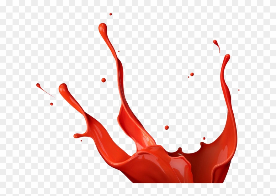 Liquid Png Free Download - Red Paint Splash Png Clipart