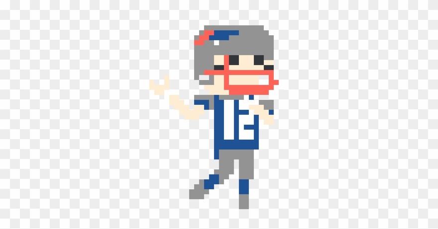 Tom Brady Throw Pixel - Cartoon Clipart