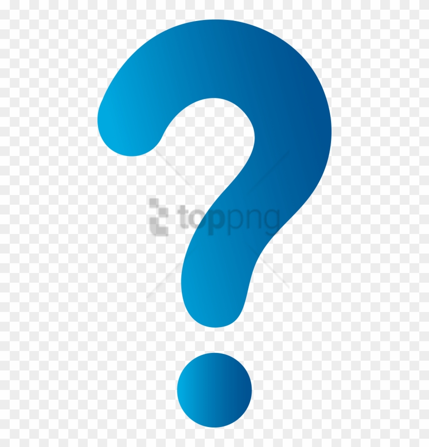 Free Png Question Mark Clipart Png Png Image With Transparent - Blue Question Mark