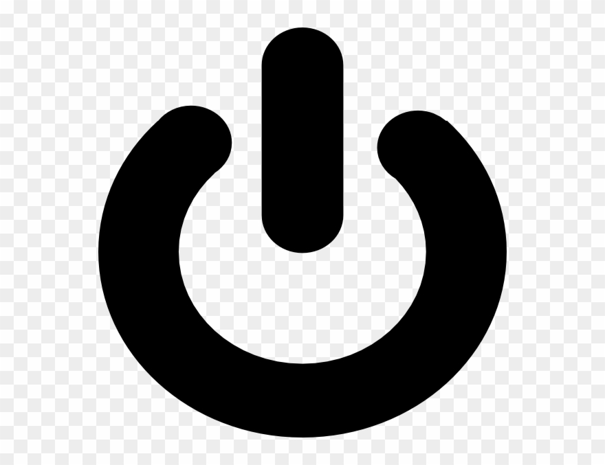 Computer Power Button Logo Clipart