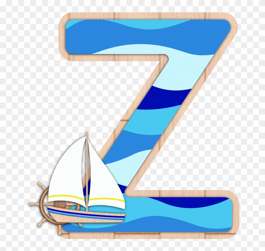 ✿‿ Abc 7, Nautical Letters, Letters - Sail Clipart