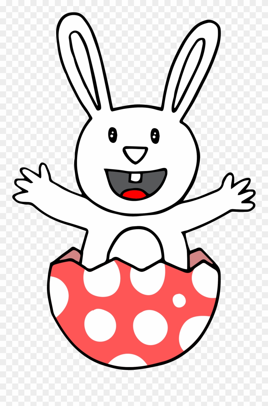 Bunny Easter Egg Broken Png Picture - Bunny Easter Egg Coloring Clipart