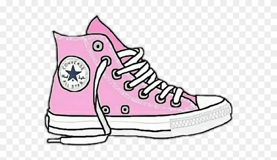 Converse Clipart Svg - Converse Shoe Drawing - Png Download