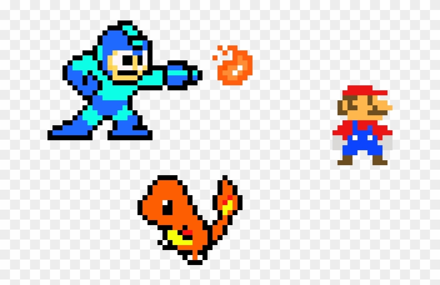 8 Bit Megaman Clipart