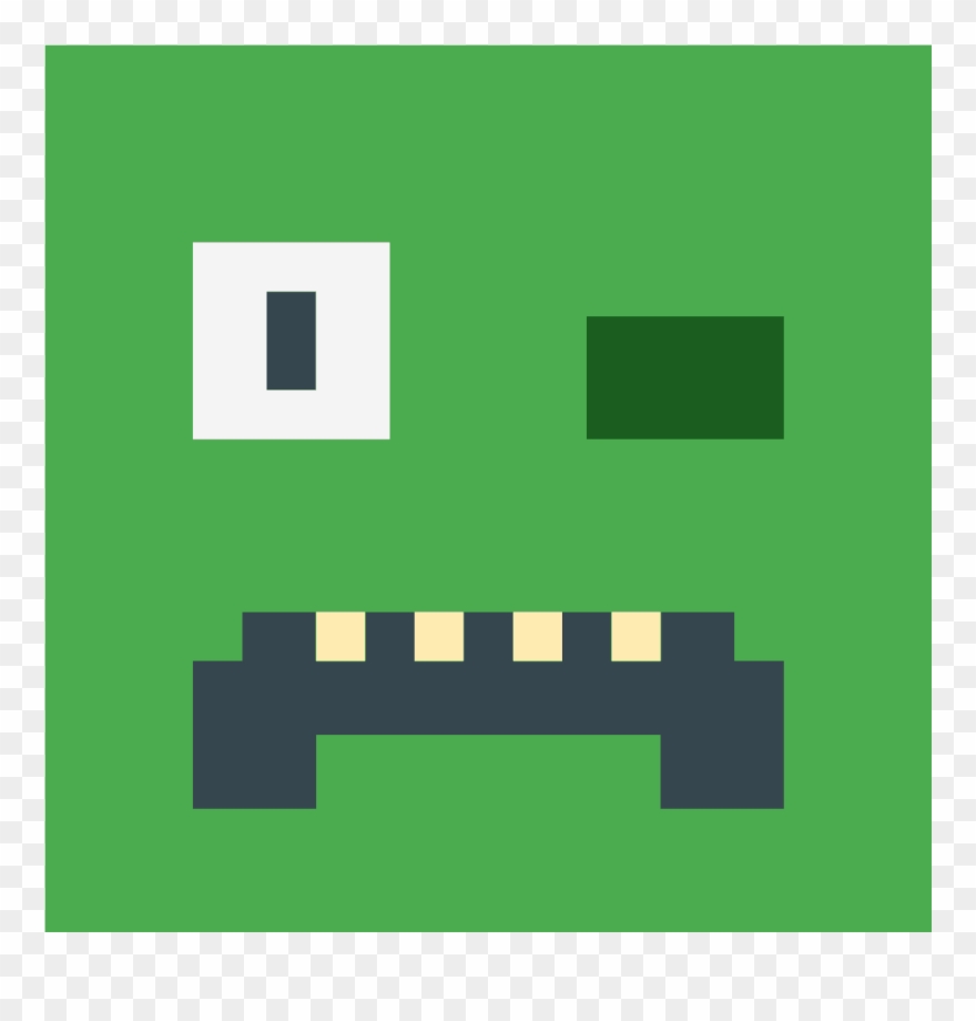 Block Figure Set Scrapbook - Minecraft Clipart