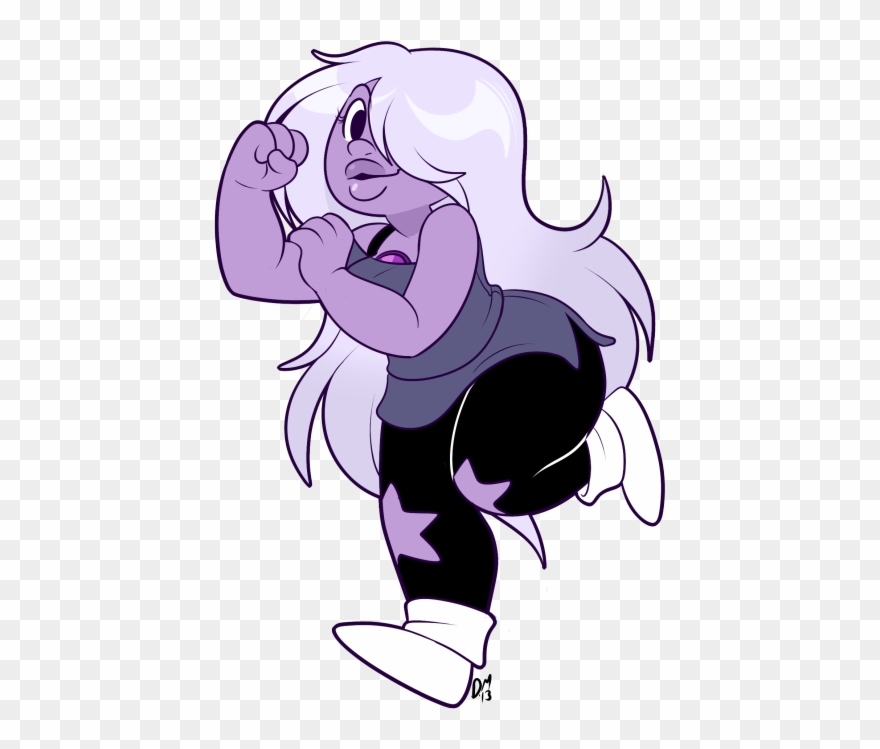 Fan Art Amethyst Steven Universe Deeum Art Favorite - Purple Girl From Steven Universe Clipart