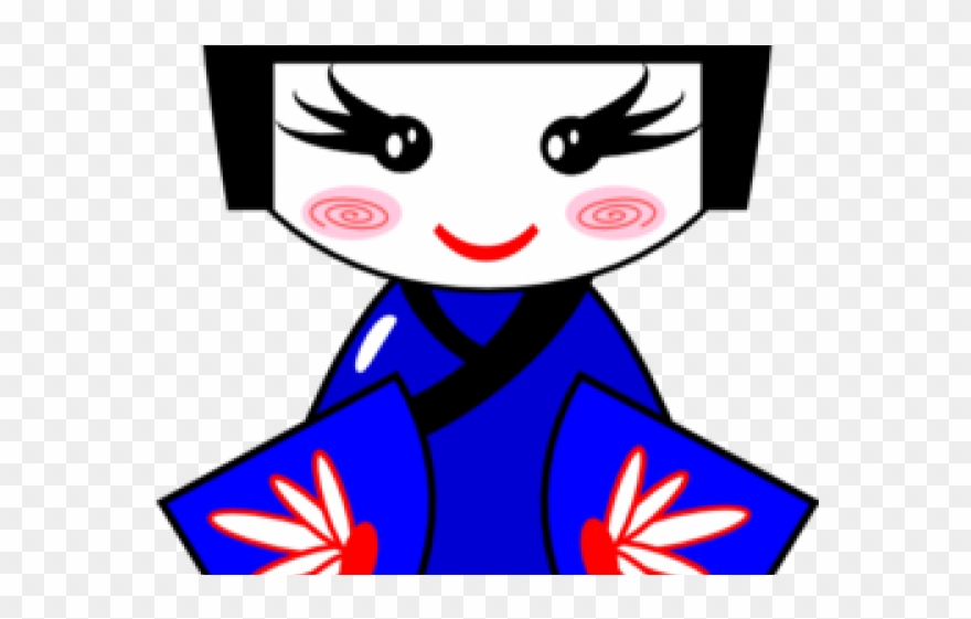 Domain Clipart Japanese Doll - Japan Doll Clip Art - Png Download