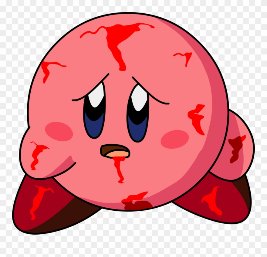 Kirby Tired - Kirby Blood Clipart