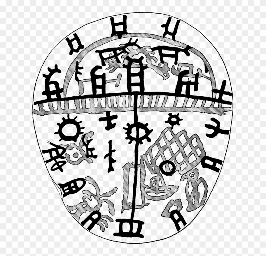Sámi Mythology Shaman Drum Samisk Mytologi Schamantrumma - Sámi Shamanism Clipart