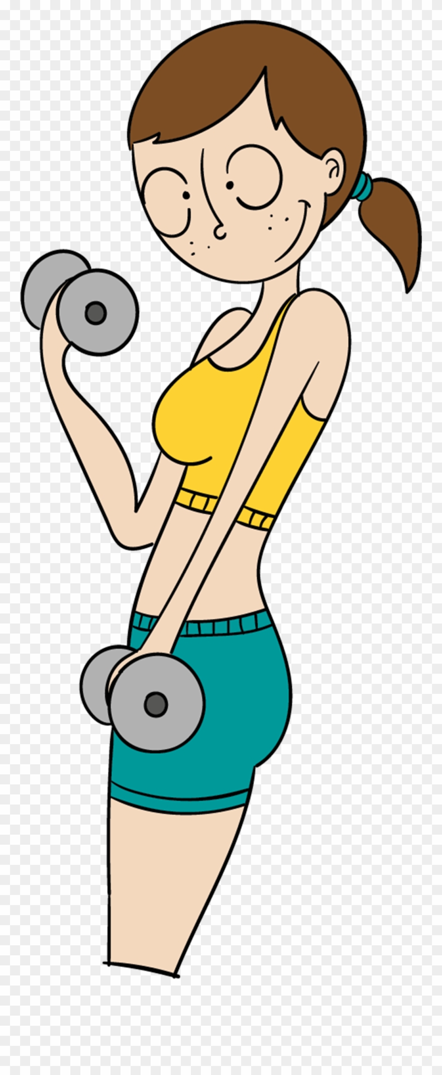 Dumbbells Clipart Vector Clip Arts For Free Download - เป็ด น้อย น่า รัก - Png Download