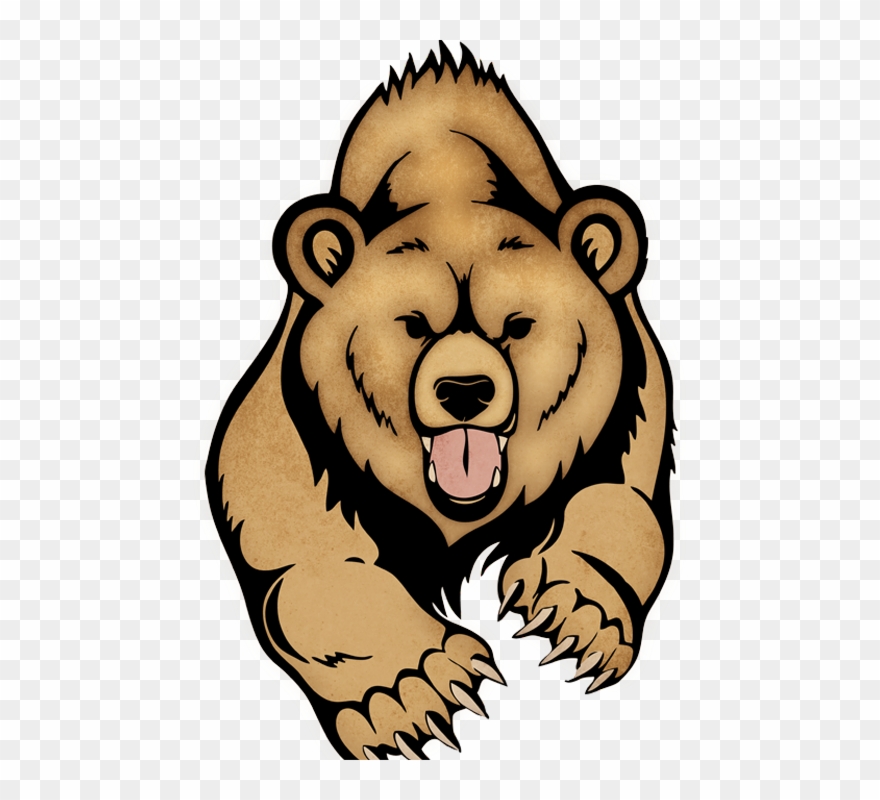 Lime Street Elementary School Home Of The Bears - Grizzly Bear Easy Drawing Clipart