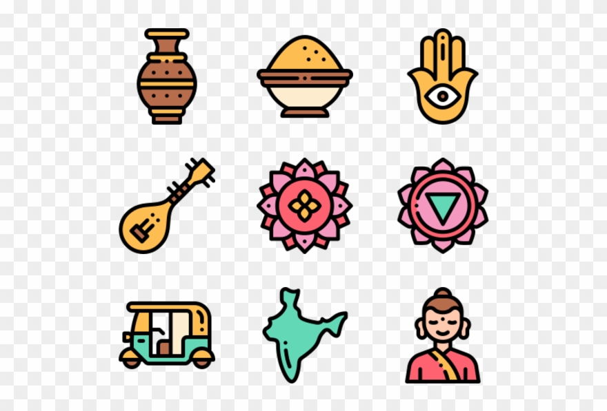 India - Ramadan Icons Clipart