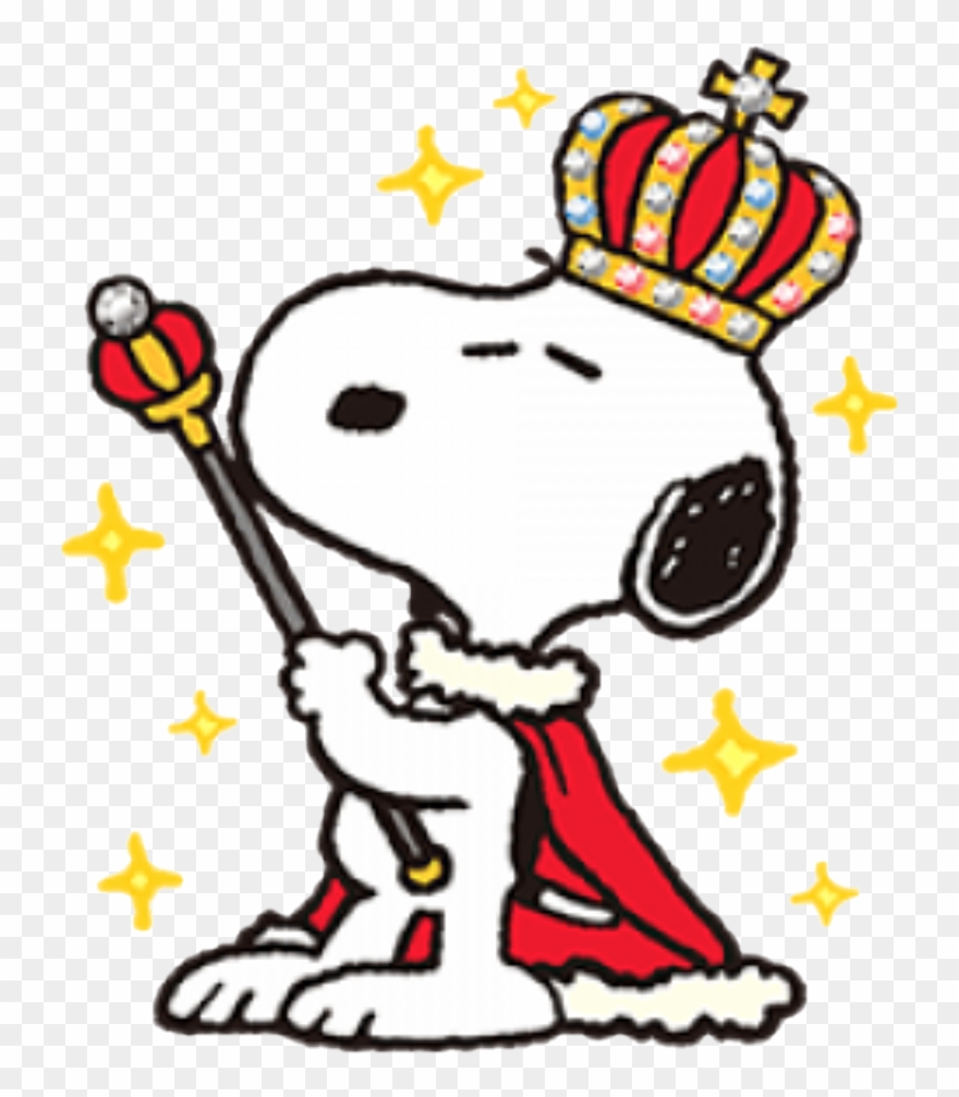 Snoopy Characters, Peanuts Snoopy, Peanuts Comics, - Snoopy As A King Clipart