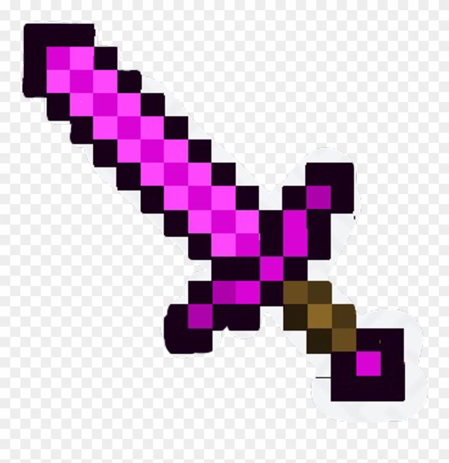 #minecraft #sword #pinkscheep #pink #pinksword #freetoedit - Sword Minecraft Diamond Clipart
