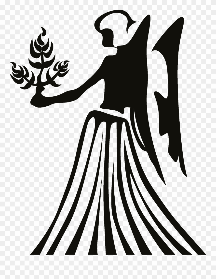 Zodiac Signs Silhouette Png - Virgo Silhouette Clipart