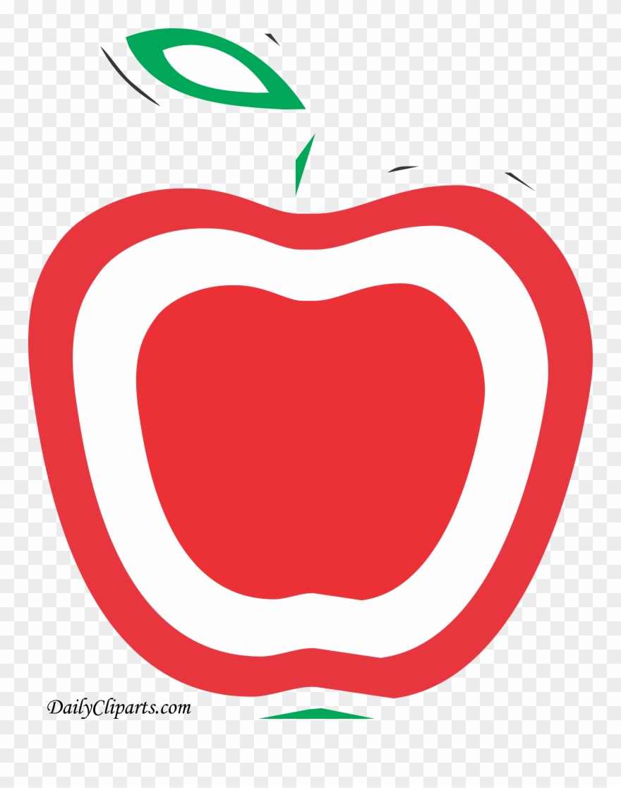 Apple Cut In Half Icon Clipart Free - Mcdonalds - Png Download