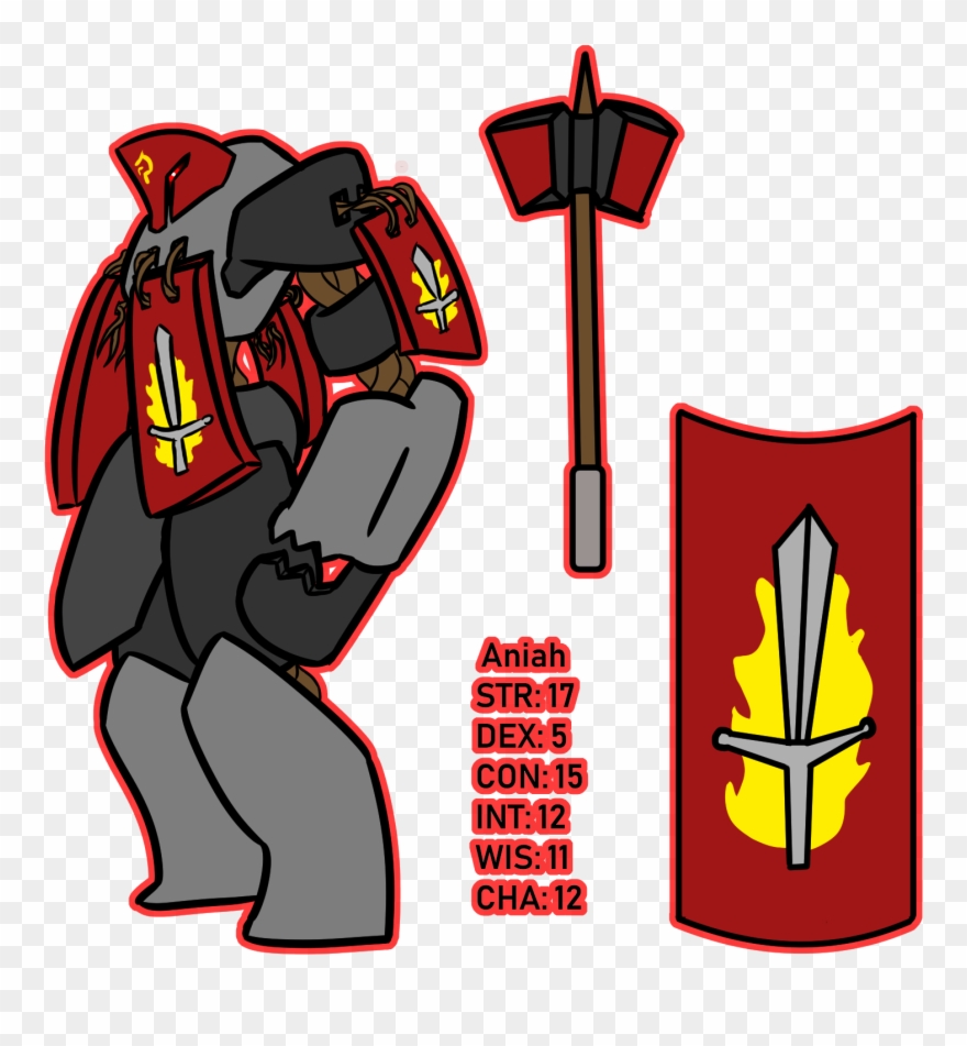 Warforged Conquest Paladin - Cartoon Clipart