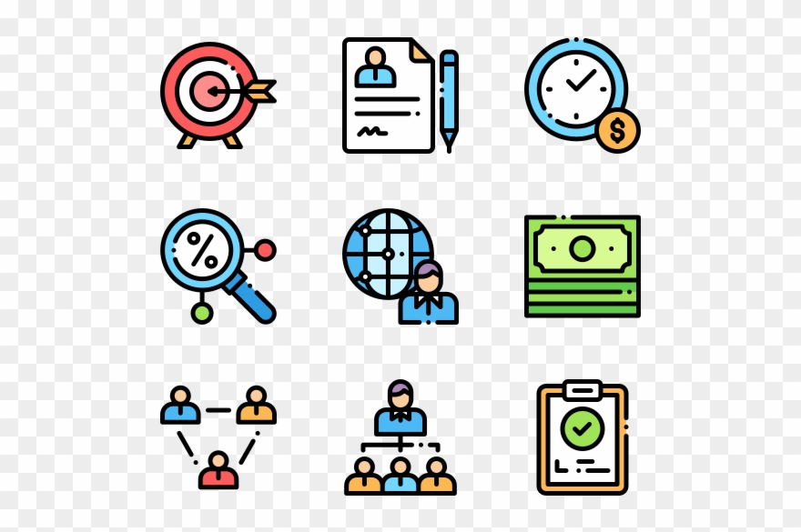 Business Administration - Telecommunication Icons Clipart