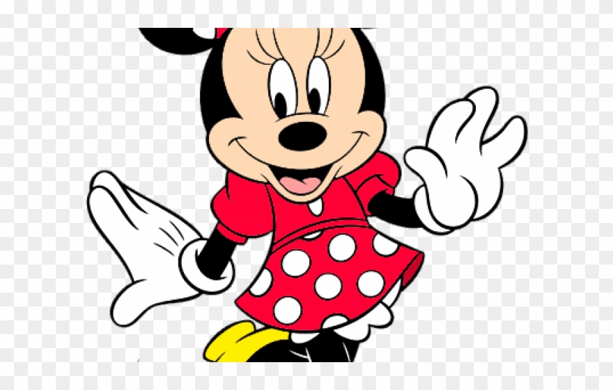 Mini Clipart Red Minnie Mouse - Minnie And Mickey Mouse Canvas - Png Download
