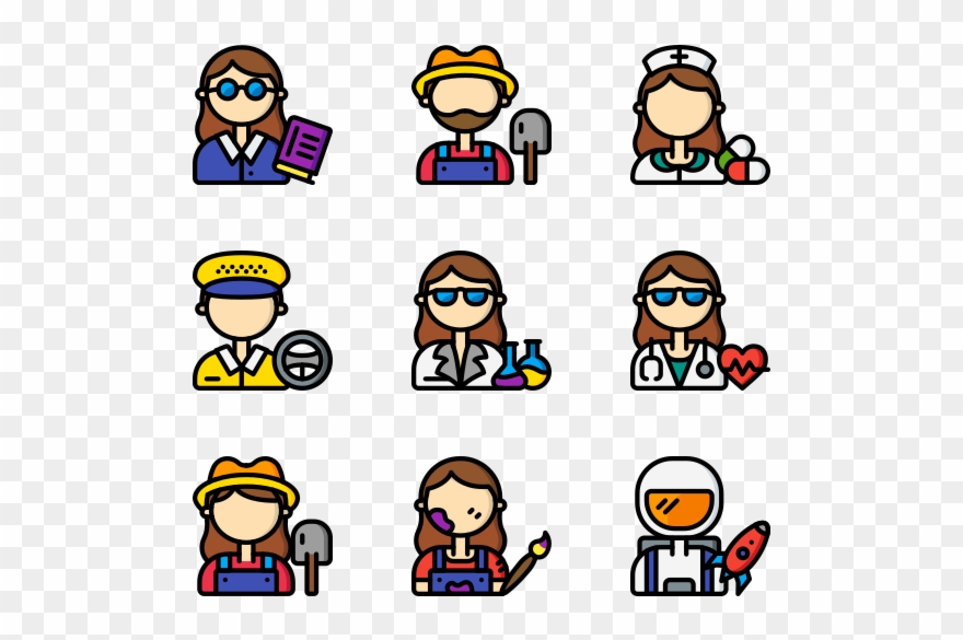 Professions - Cartoon Clipart