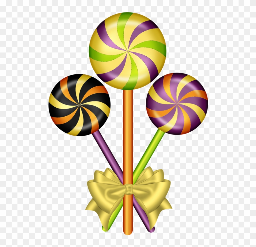 Candy Clip Art Clipart Clipartcow 3 Candy Clipart, - Halloween Lollipop Clip Art - Png Download