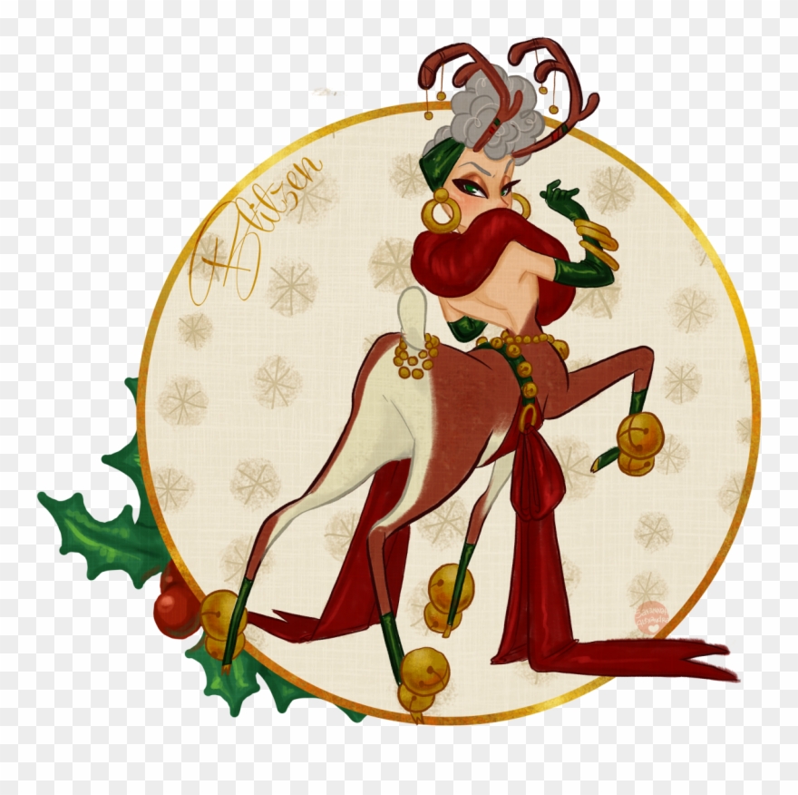 You Know Dasher, And Dancer, And - Transparent Png Santa's Vixen Clipart